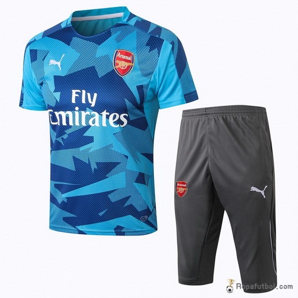 Camiseta Entrenamiento Arsenal Conjunto Completo 2017/18 Azul